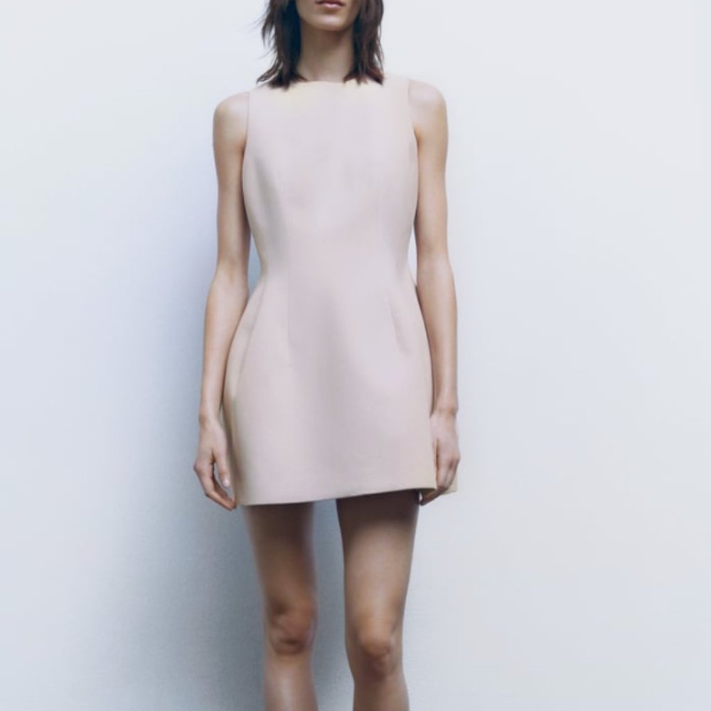 ZARA VOLUMINOUS SHORT DRESS NWT